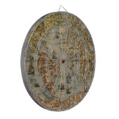1565 Forlani AntiquevWereldkaart Renaissance Dartbord (Voorkant Links)