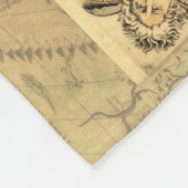 1565 Forlani AntiquevWereldkaart Renaissance Fleece Deken (Hoek)