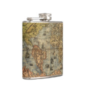 1565 Forlani AntiquevWereldkaart Renaissance Heupfles (Rechts)