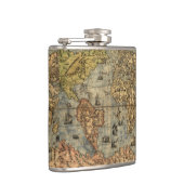 1565 Forlani AntiquevWereldkaart Renaissance Heupfles (Rechts)