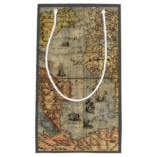 1565 Forlani AntiquevWereldkaart Renaissance Klein Cadeauzakje (Voorkant)