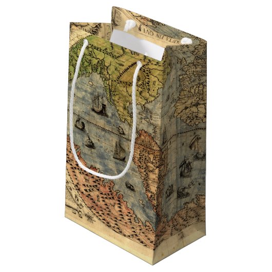 1565 Forlani AntiquevWereldkaart Renaissance Klein Cadeauzakje (Achterkant Gekanteld)