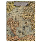 1565 Forlani AntiquevWereldkaart Renaissance Klembord (Voorkant)