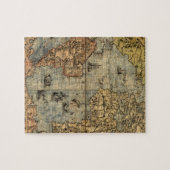 1565 Forlani AntiquevWereldkaart Renaissance Legpuzzel (Horizontaal)