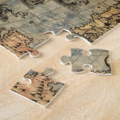 1565 Forlani AntiquevWereldkaart Renaissance Legpuzzel (Zijkant)