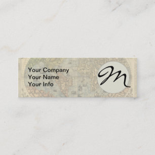 1565 Forlani AntiquevWereldkaart Renaissance Mini Visitekaartje