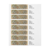 1565 Forlani AntiquevWereldkaart Renaissance Omwikkelbaar Adreslabel (Vel)