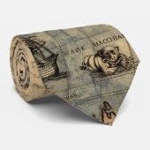 1565 Forlani AntiquevWereldkaart Renaissance Stropdas (Opgerold)