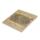 1565 Forlani AntiquevWereldkaart Renaissance Tegeltje (Zijkant)