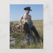 15693-RA Cowboy Briefkaart (Voorkant)