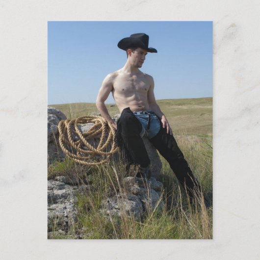 15693-RA Cowboy Briefkaart (Voorkant)