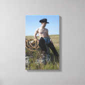 15693-RA Cowboy Canvas Afdruk (Voorkant)