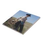 15693-RA Cowboy Tegeltje (Zijkant)