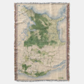 156 Tarwe/vierkante mijl Deken (Voorkant Verticaal)