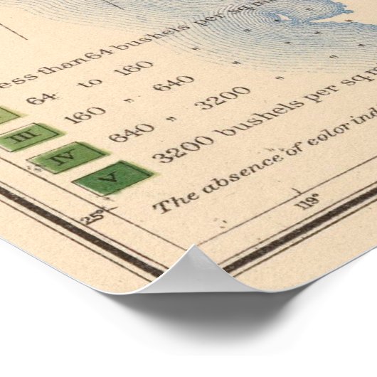 156 Wheat/sq mile Poster (Hoek)