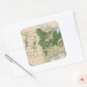 156 Wheat/sq mile Vierkante Sticker (Envelop)