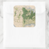 156 Wheat/sq mile Vierkante Sticker (Tas)