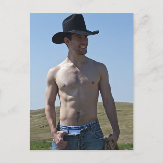 15746-RA Cowboy Briefkaart (Voorkant)