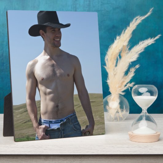 15746-RA Cowboy Fotoplaat (Zijkant)