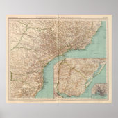 15758 Zuid-Brazilië, Uruguay Poster (Voorkant)