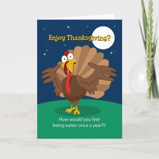 #157 geniet van Thanksgiving Feestdagen Kaart (Voorkant)