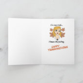 #157 geniet van Thanksgiving Feestdagen Kaart (Binnen)