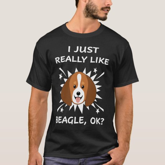 157 Ik hou echt van Beagle T-shirt (Voorkant)