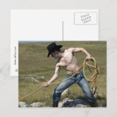 15807-RA Cowboy Briefkaart (Voorkant / Achterkant)