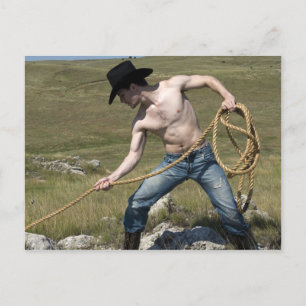 15807-RA Cowboy Briefkaart
