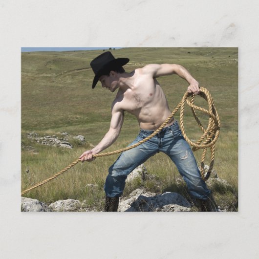 15807-RA Cowboy Briefkaart (Voorkant)