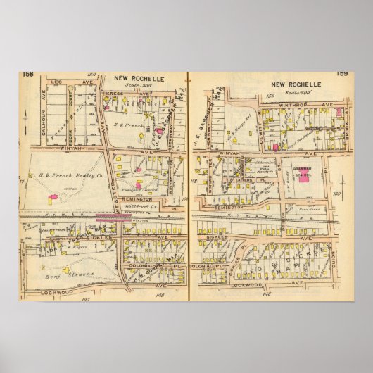 158159 Nieuwe Rochelle Poster (Voorkant)