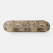 1581 Antiek Wereldkaart van Nicola van Sype Skateboard (Horizontaal)