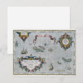 1584 Azoren - Kaart (Voorkant / Achterkant)