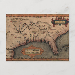 1584 La Florida Map Briefkaart