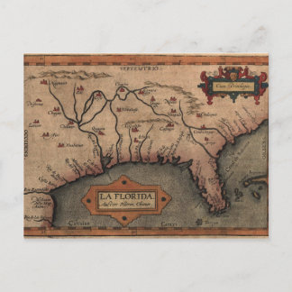 1584 La Florida Map Briefkaart