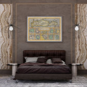 1584 Ortelius-kaart van Kreta en 10 Griekse eiland Poster