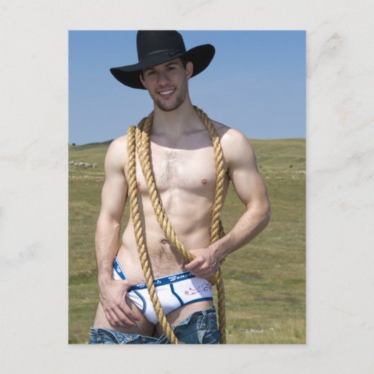 15867-RA Cowboy Briefkaart (Voorkant)