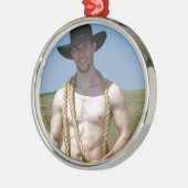 15867-RA Cowboy Metalen Ornament (Links)