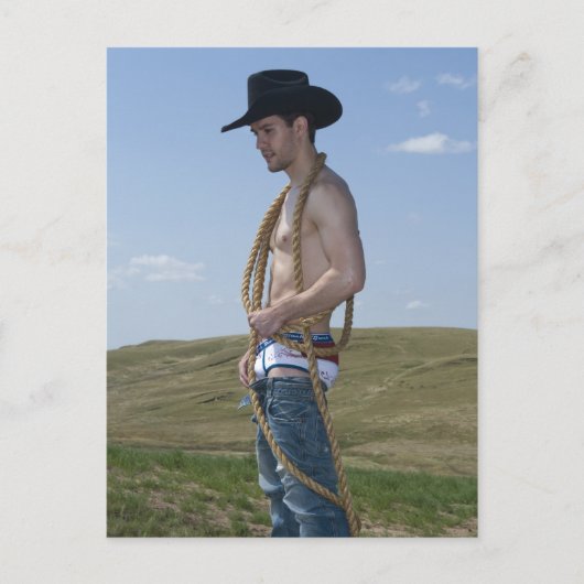 15876-RA Cowboy Briefkaart (Voorkant)