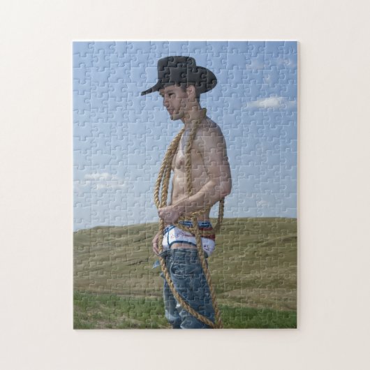 15876-RA Cowboy Legpuzzel (Verticaal)