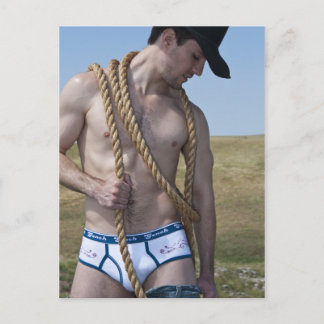 15881-RA Sexy Cowboy Briefkaart