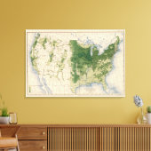158 Oaten/sq mile Canvas Afdruk (Insitu (Woonkamer))