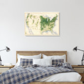 158 Oaten/sq mile Canvas Afdruk (Insitu (Slaapkamer))