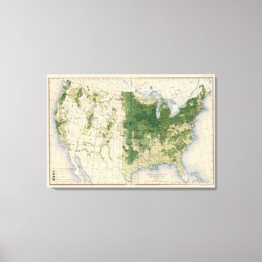 158 Oaten/sq mile Canvas Afdruk (Voorkant)