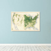 158 Oaten/sq mile Canvas Afdruk (Insitu (Houten vloer))