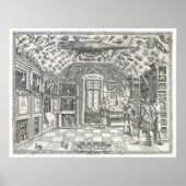 1590's Cabinet Of Curiosities - Archiefdruk Poster (Voorkant)