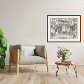 1590's Cabinet Of Curiosities - Archiefdruk Poster