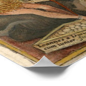 1594 Orbis Terrarum Typus Dubbele Halfrond Wereldk Poster (Hoek)