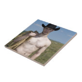 15974-RA Cowboy Tegeltje (Zijkant)