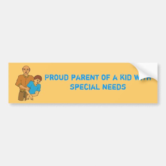 15992551, Proud-ouder van een kind met speciale be Bumpersticker (Voorkant)